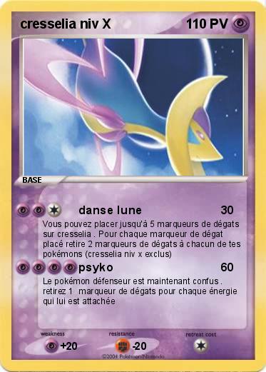 Pokemon cresselia niv X