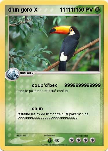 Pokemon d'un goro X               111111