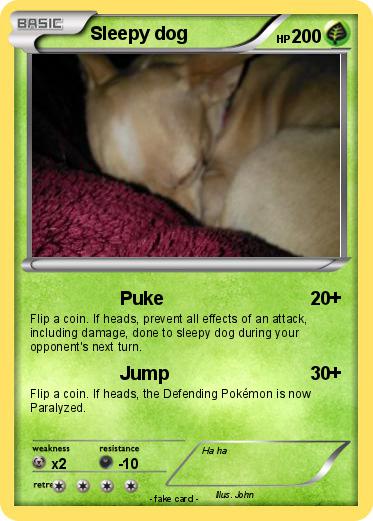 Pokemon Sleepy dog