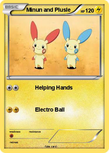 Pokemon Minun and Plusle