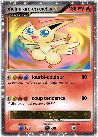 Pokemon Victini arc-en-ciel