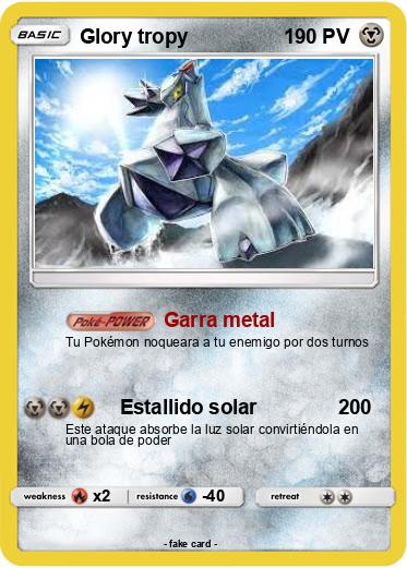 Pokemon Glory tropy