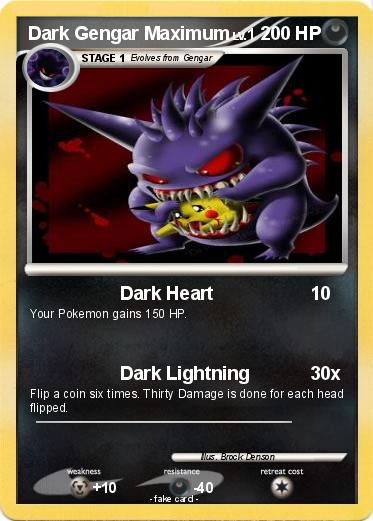 Pokemon Dark Gengar Maximum