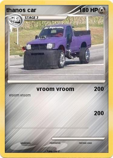 Pokemon thanos car