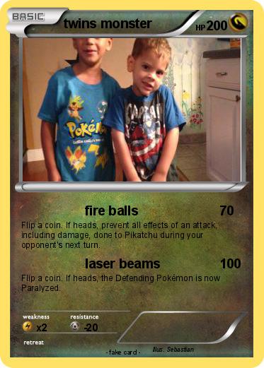 Pokemon twins monster