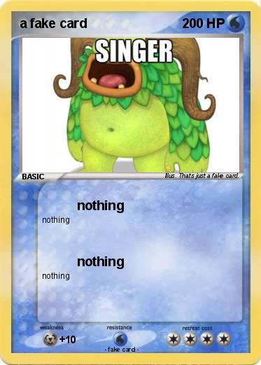 Pokemon a fake card