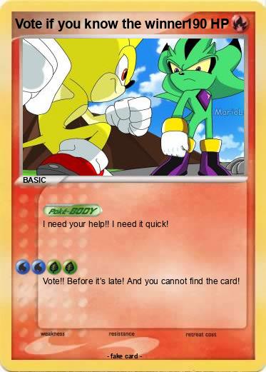 Pokemon Vote if you know the winner