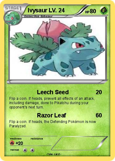 Pokemon Ivysaur LV. 24