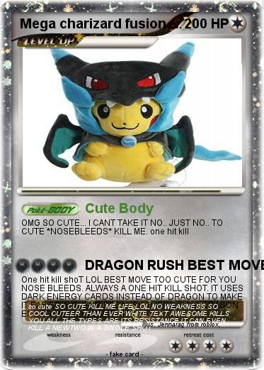 Pokemon Mega charizard fusion
