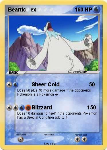 Pokemon Beartic   ex