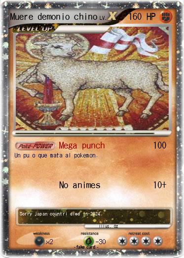 Pokemon Muere demonio chino