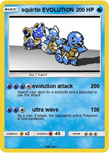 Pokemon squirtle EVOLUTION