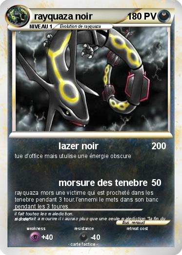 Pokemon rayquaza noir