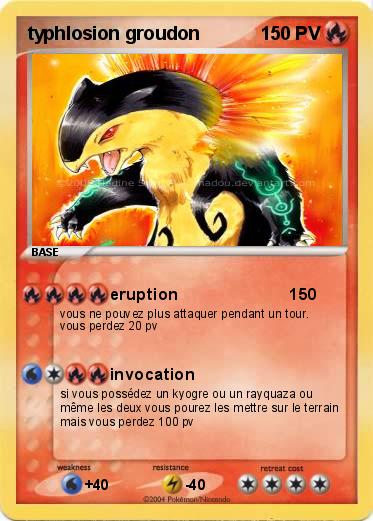 Pokemon typhlosion groudon