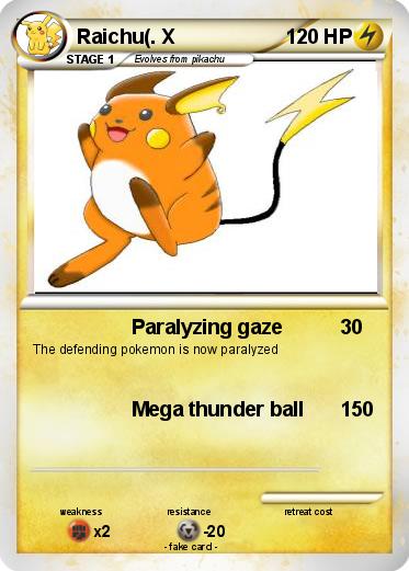 Pokemon Raichu(. X