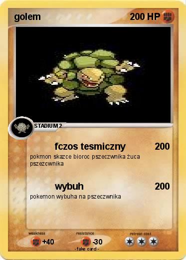 Pokemon golem