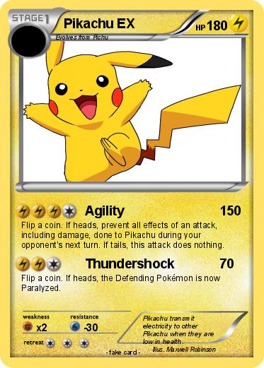 Pokemon Pikachu EX