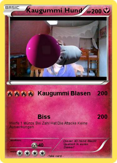 Pokemon Kaugummi Hund