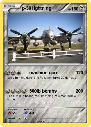Pokemon p-38 lightning