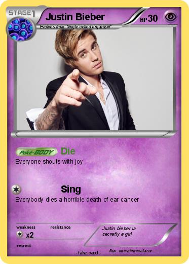 Pokemon Justin Bieber