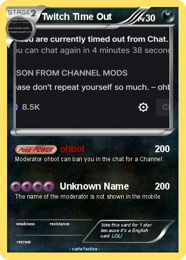 Pokemon Twitch Time Out