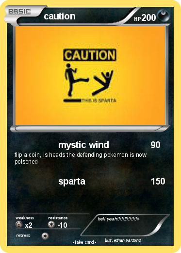 Pokemon caution