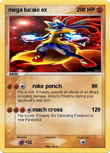 Pokemon mega lucaio ex