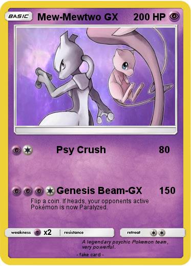Pokemon Mew-Mewtwo GX