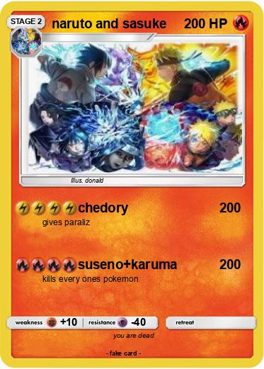 Pokemon naruto and sasuke