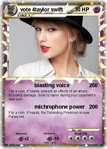 Pokemon vote 4taylor swift