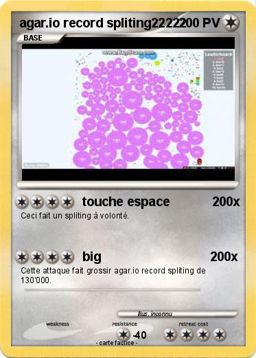 Pokemon agar.io record spliting22222