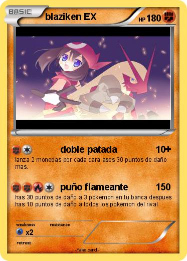 Pokemon blaziken EX