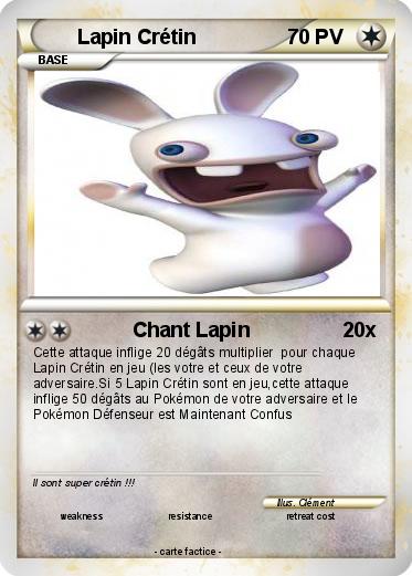 Pokemon Lapin Crétin