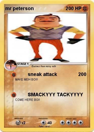 Pokemon mr peterson