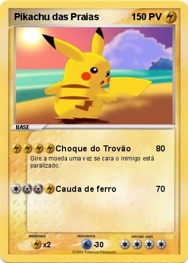 Pokemon Pikachu das Praias
