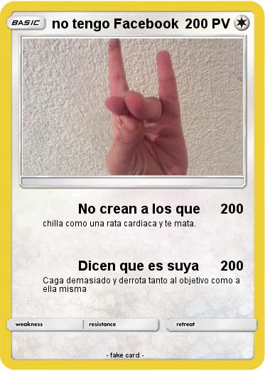 Pokemon no tengo Facebook