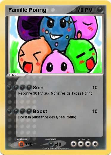Pokemon Famille Poring