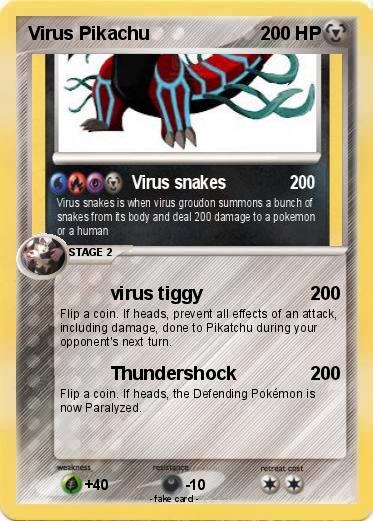 Pokemon Virus Pikachu
