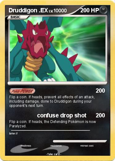 Pokemon Druddigon .EX