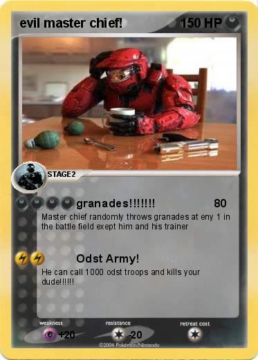 Pokemon evil master chief!