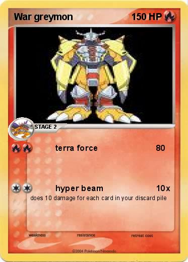 Pokemon War greymon