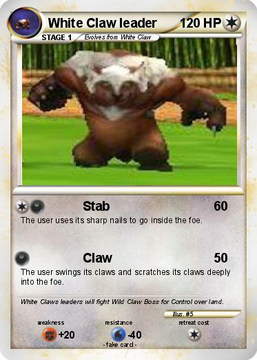 Pokemon White Claw leader