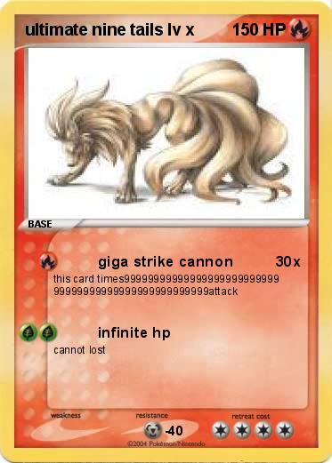 Pokemon ultimate nine tails lv x