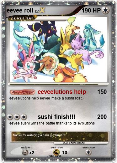 Pokemon eevee roll