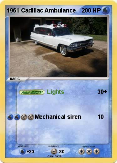 Pokemon 1961 Cadillac Ambulance