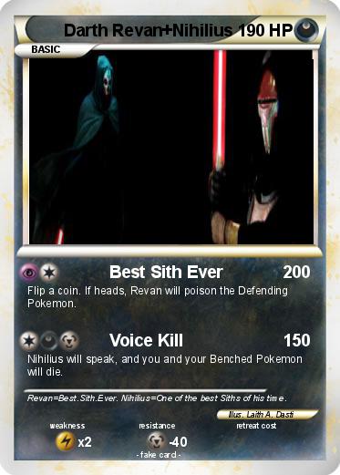Pokemon Darth Revan+Nihilius