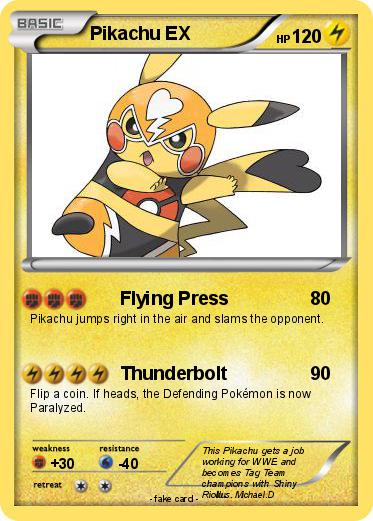 Pokemon Pikachu EX