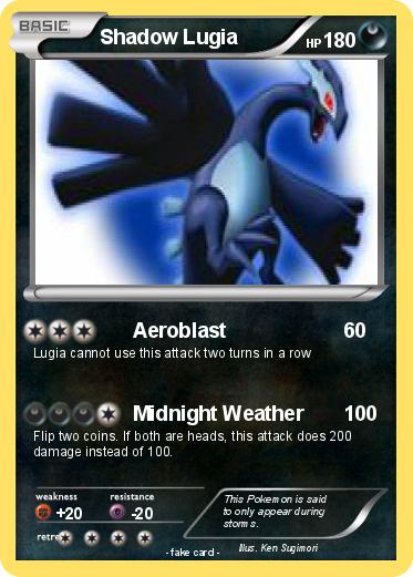 Pokemon Shadow Lugia