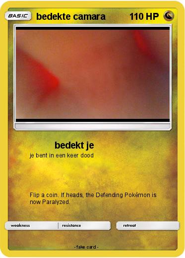 Pokemon bedekte camara