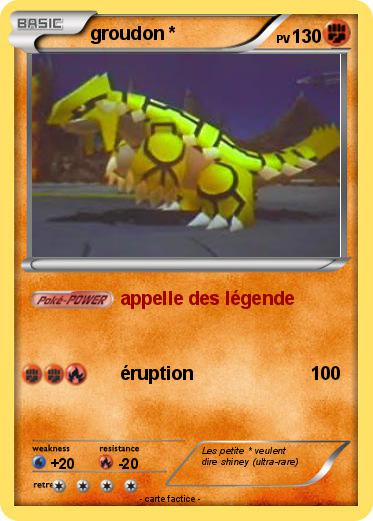 Pokemon groudon *